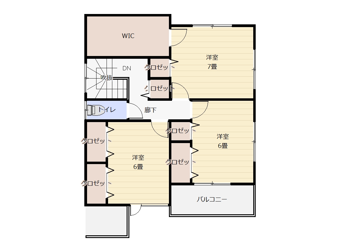 2階平面図