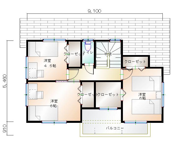 2階平面図