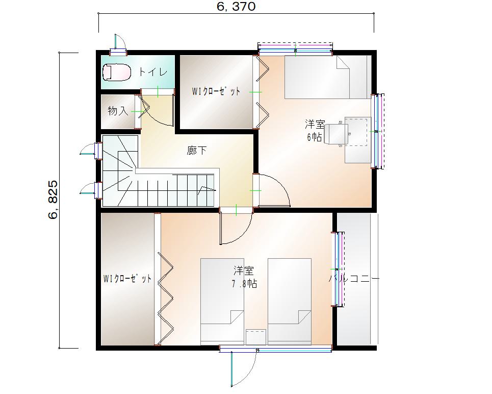 2階平面図