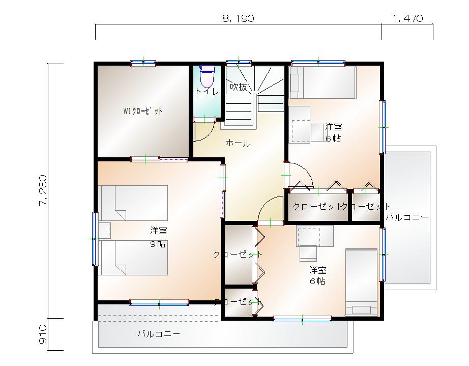 2階平面図