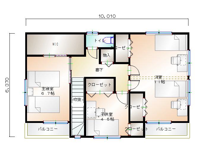2階平面図