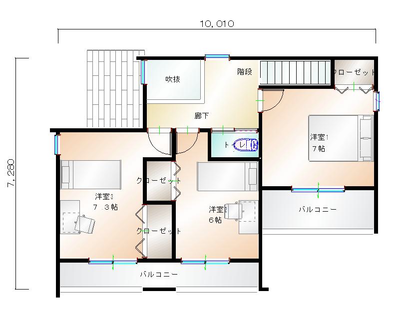 2階平面図