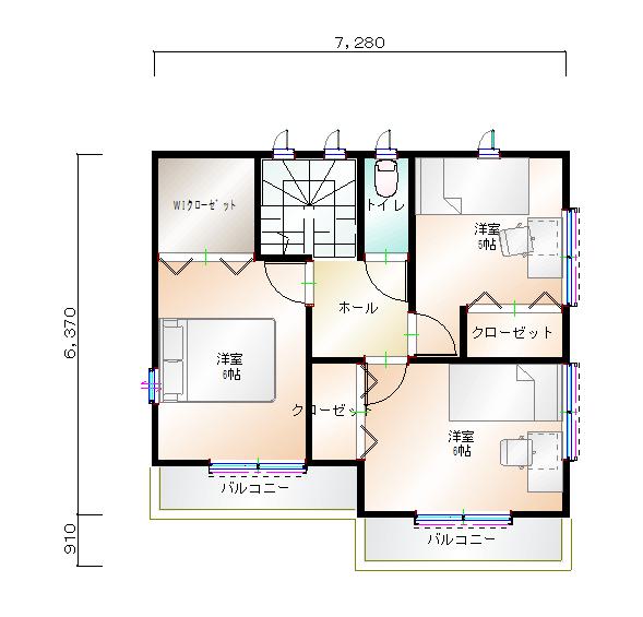 2階平面図