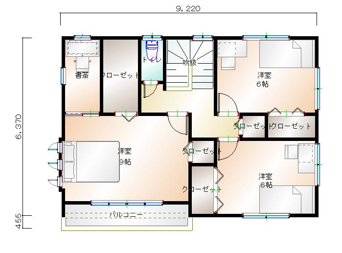 2階平面図
