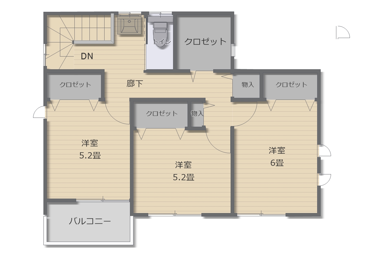 2階平面図