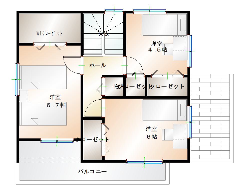 2階平面図