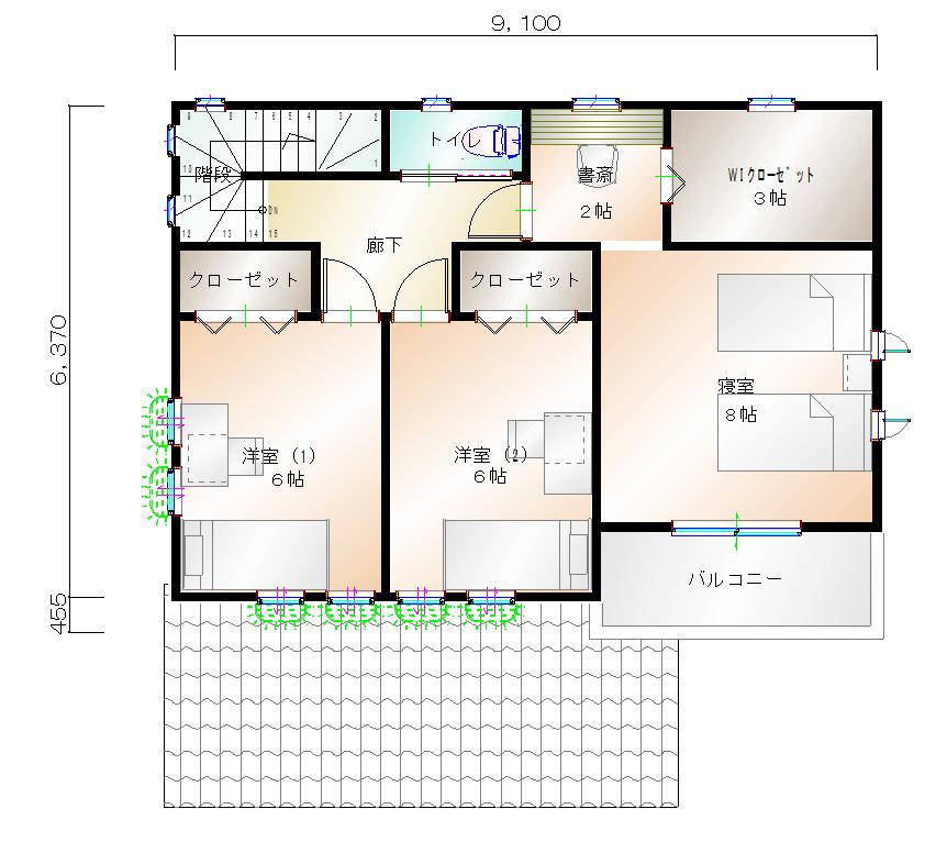 2階平面図