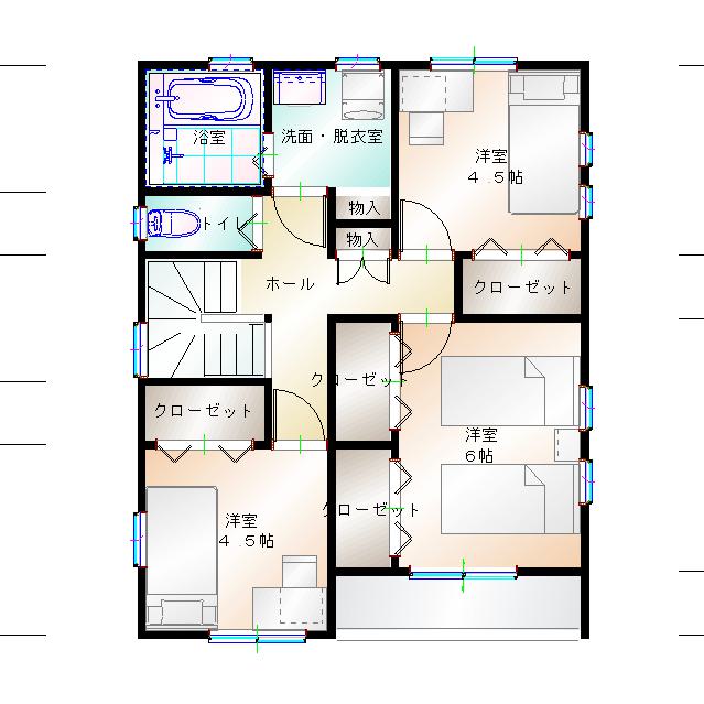 2階平面図