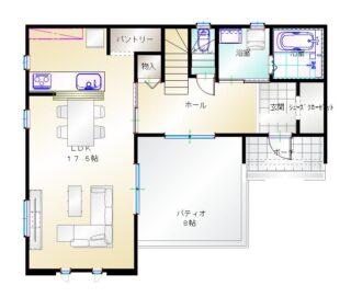 Lパティオ2階建S1　1F106.81㎡