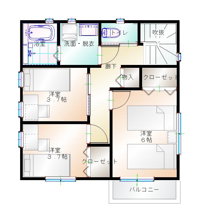 2階平面図