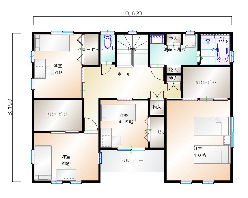 2階平面図
