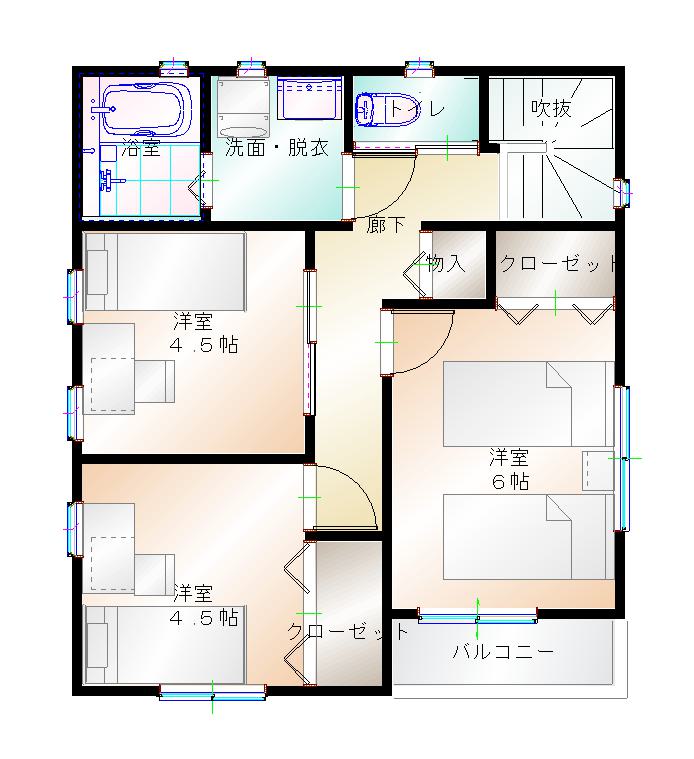 2階平面図