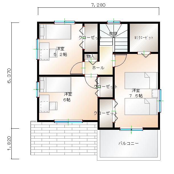 2階平面図