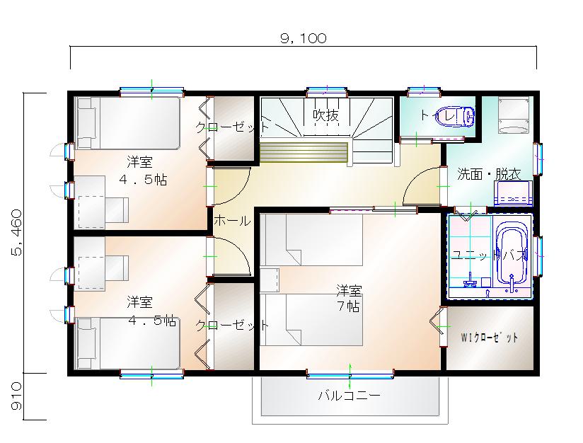 2階平面図