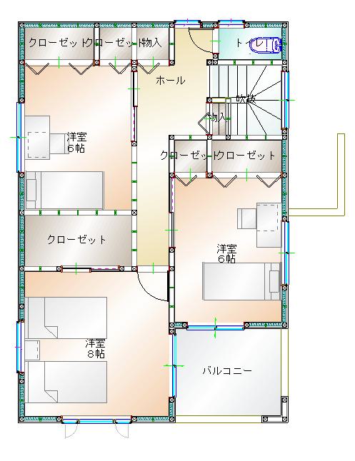 2階平面図