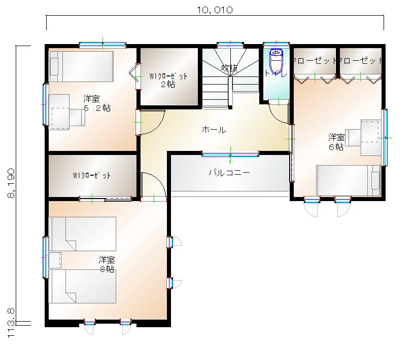 2階平面図