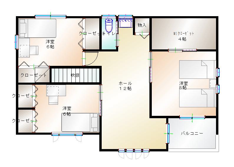 2階平面図