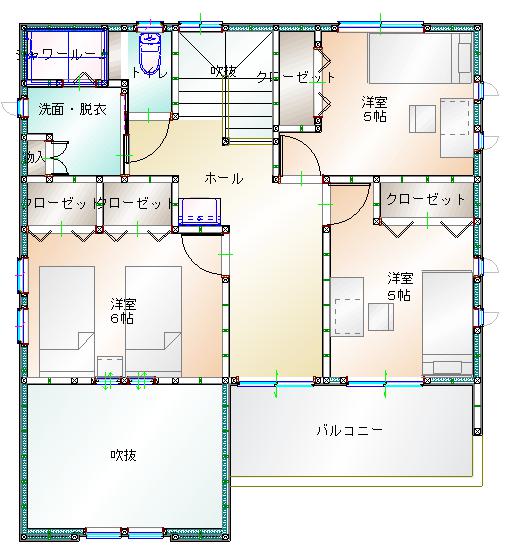 2階平面図