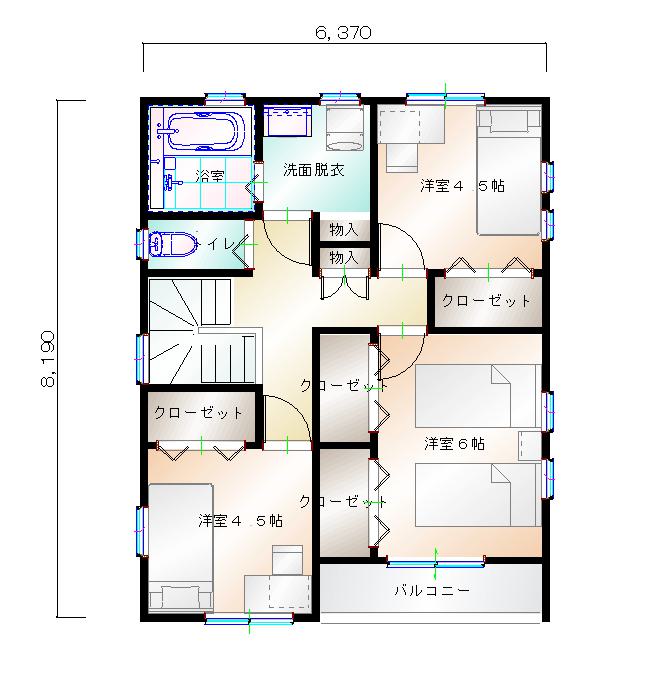 2階平面図