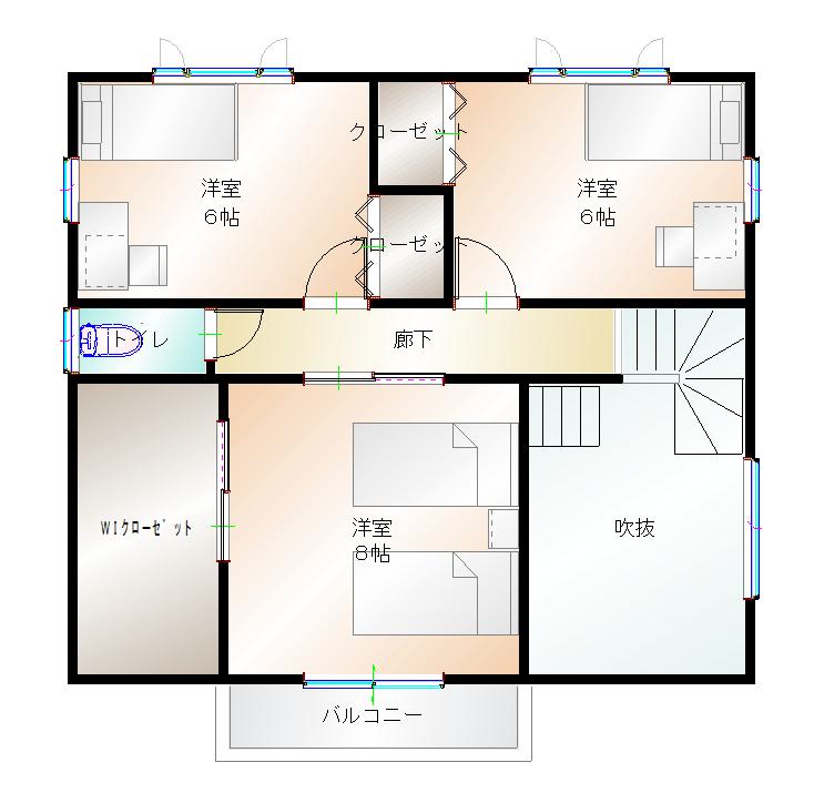 2階平面図