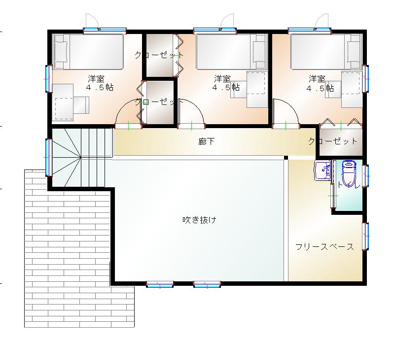 2階平面図