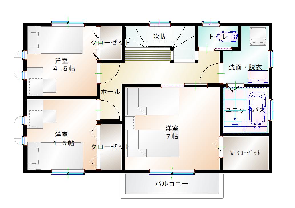 2階平面図