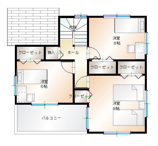 2階平面図