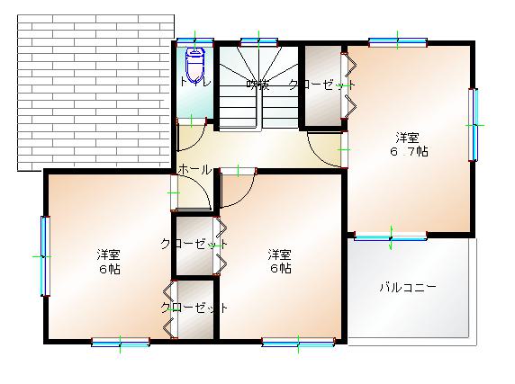 2階平面図