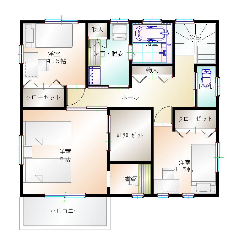 2階平面図