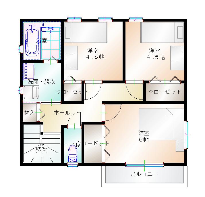 2階平面図