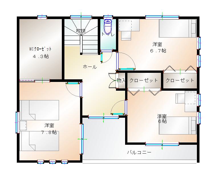 2階平面図