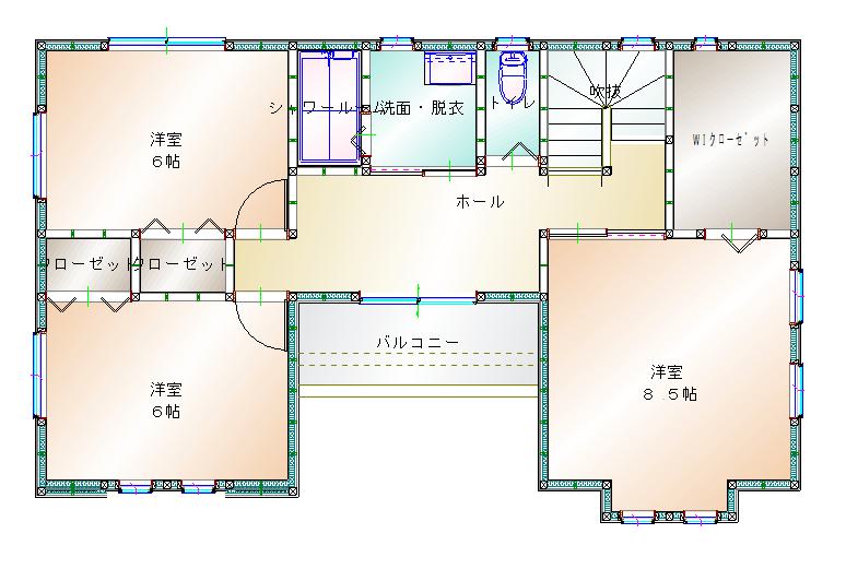 2階平面図