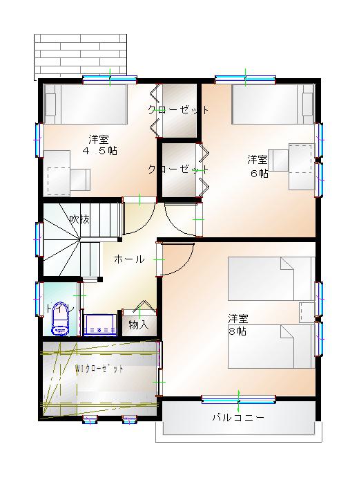 2階平面図