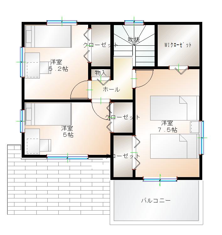 2階平面図