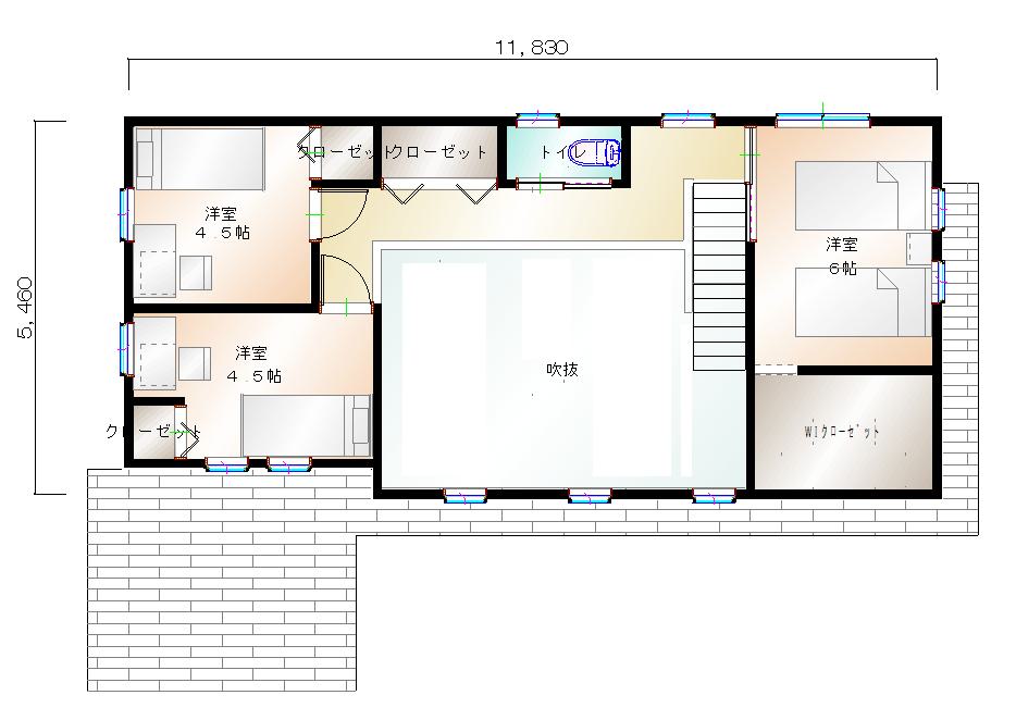 2階平面図