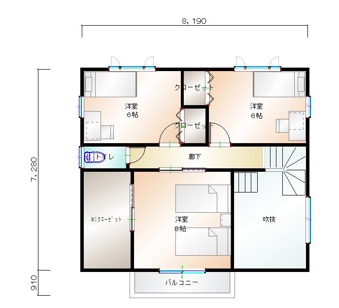 2階平面図