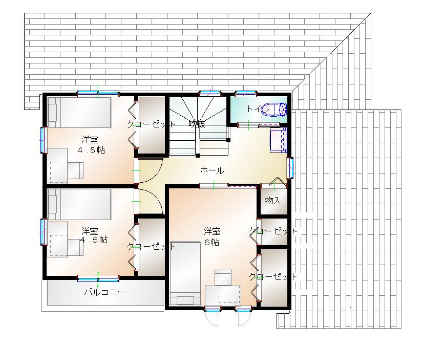 2階平面図