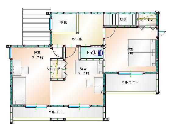 2階平面図