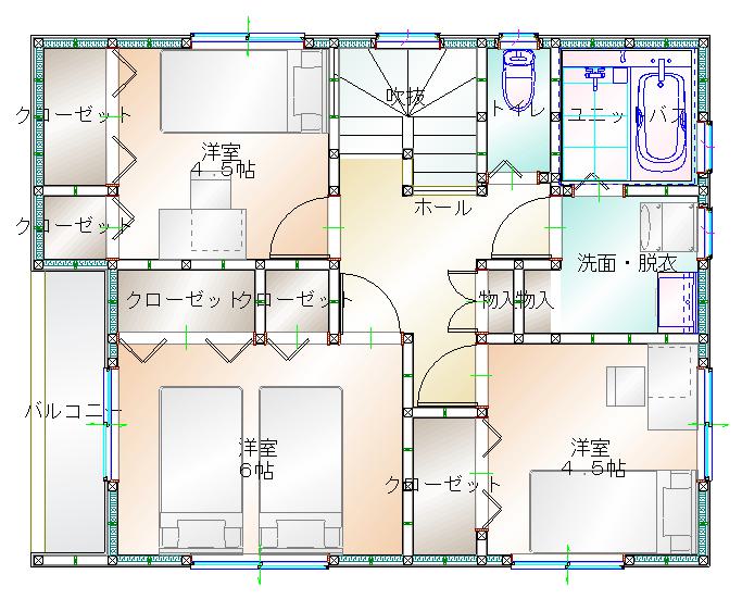 2階平面図