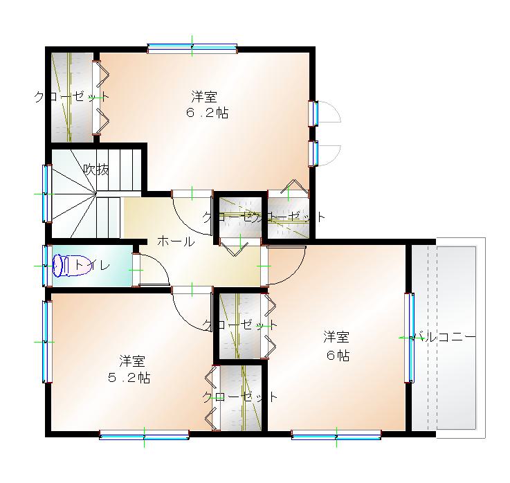 2階平面図