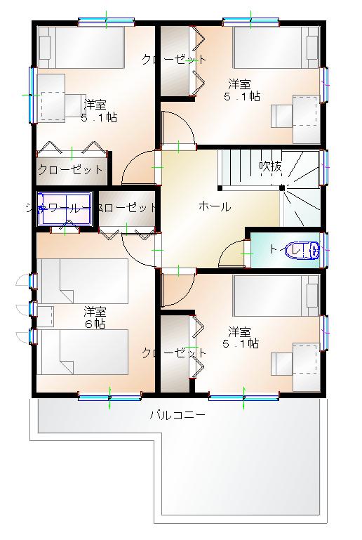 2階平面図