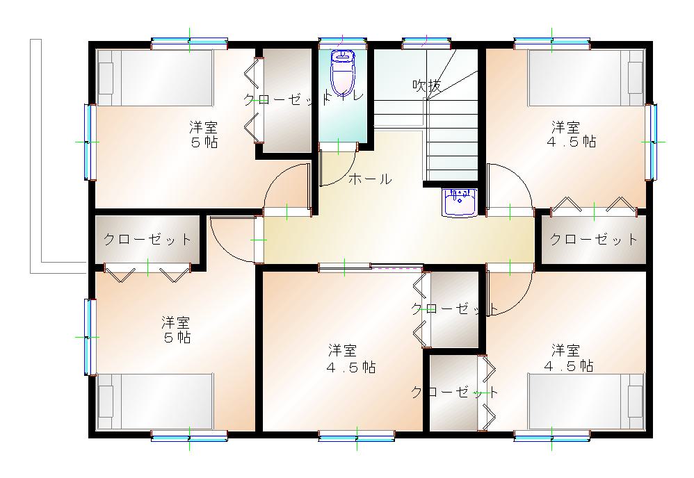 2階平面図