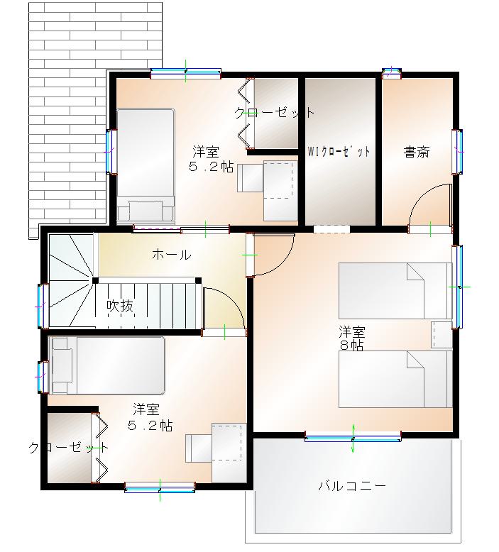 2階平面図