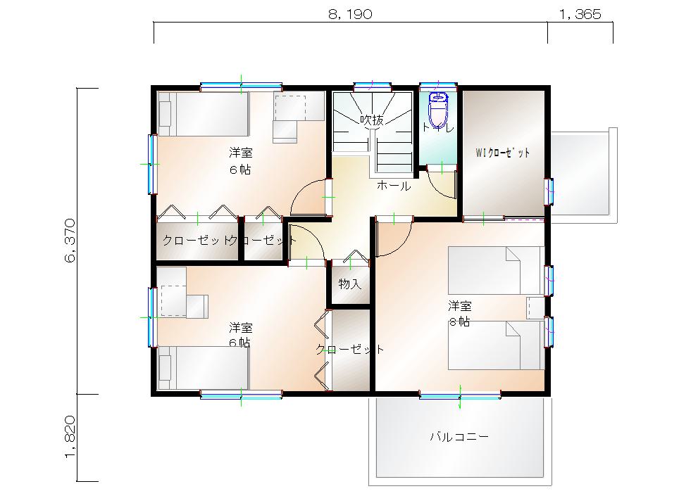 2階平面図