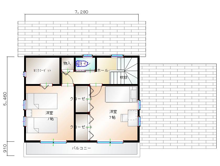 2階平面図