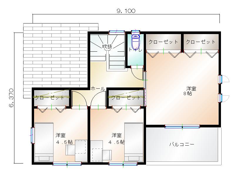 2階平面図