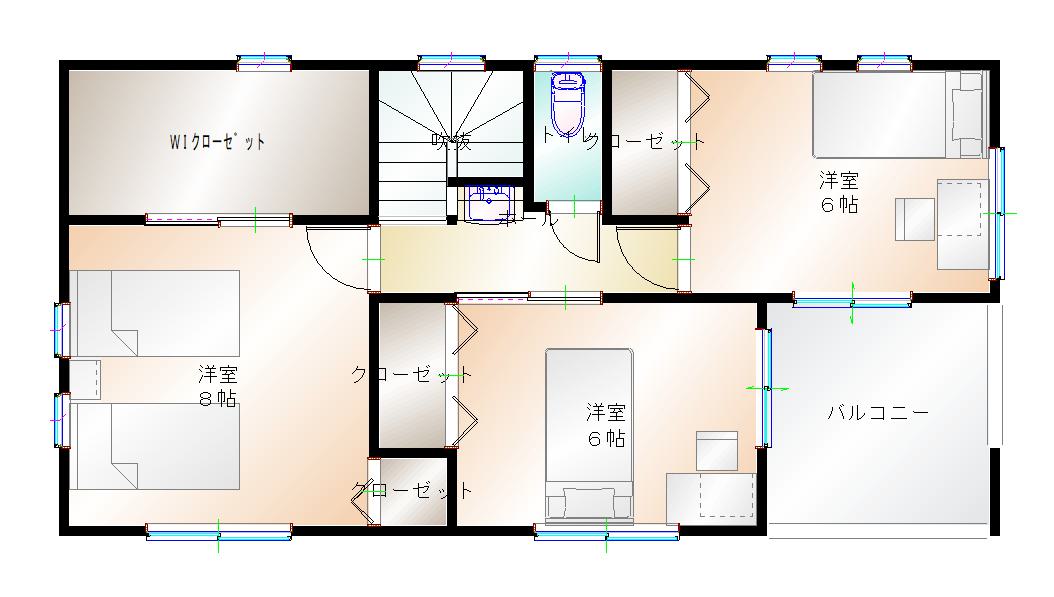 2階平面図