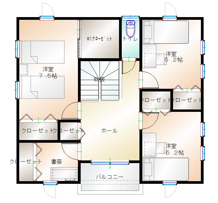 2階平面図