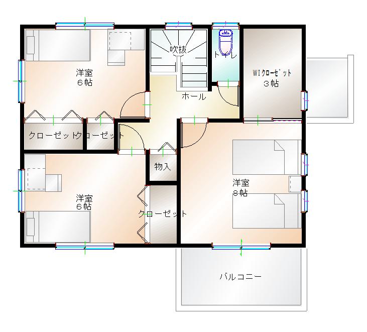 2階平面図