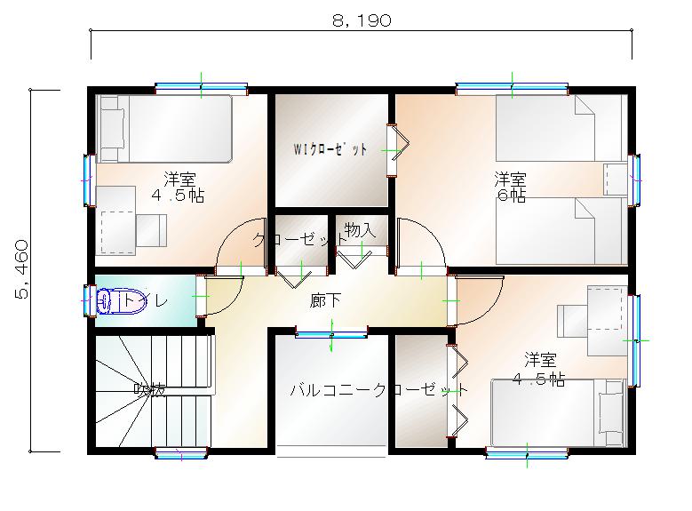 2階平面図